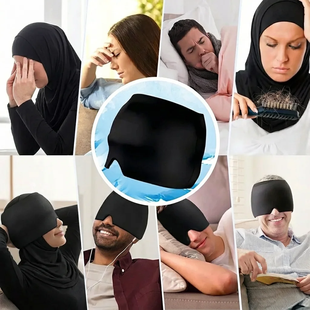 قبل وبعد استخدام قبعة التبريد